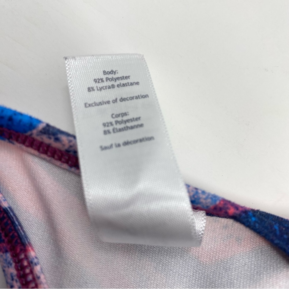 Lululemon Ivivva Keep Ur Cool Racerback Tank Top Blue Pink Size 10 - Picture 6 of 7